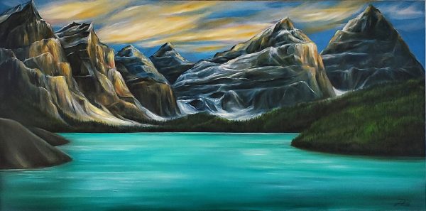 SUNLIT RIDGE, Original Oil on Canvas by Tanya Jean Peterson