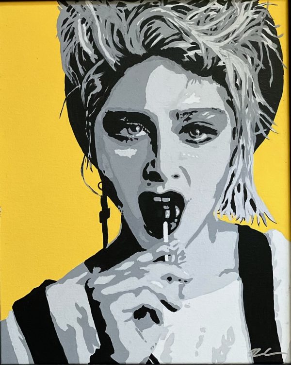 MADONNA by Rob Anderson - Framed Acrylic on canvas