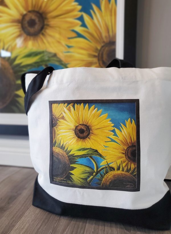 ON THE FARM, Recycled Cotton Tote Bag by Tanya Jean Peterson