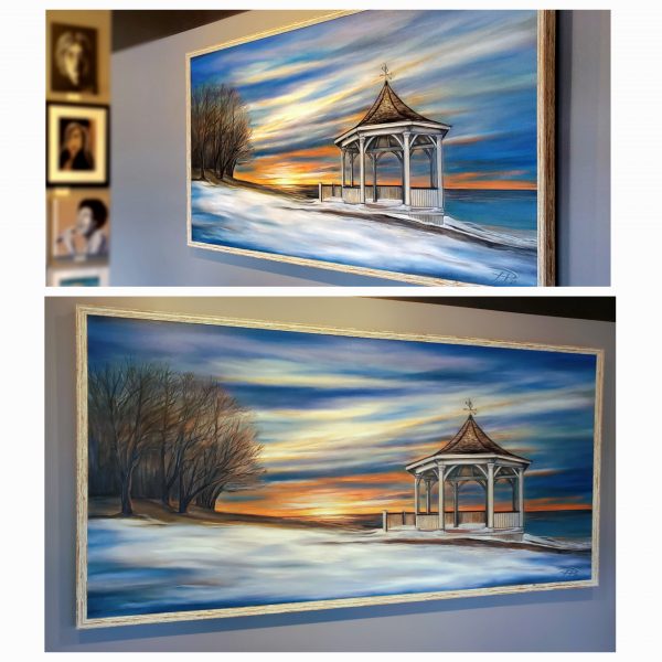 SPRINGTIME AT DUSK, Original Oil on Canvas by Tanya Jean Peterson